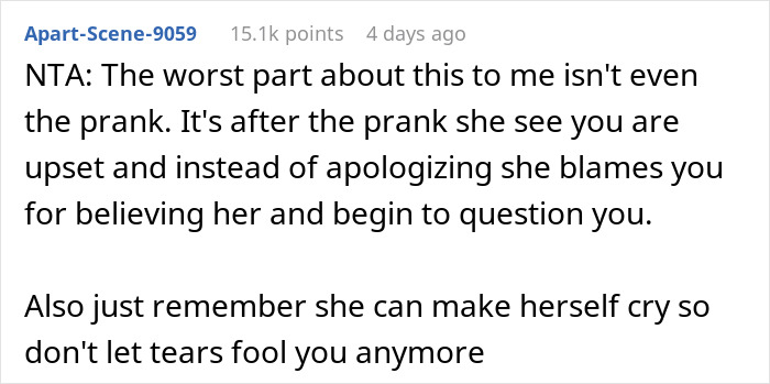 “Joke Went Way Too Far”: Woman Gets Upset After Husband Falls For Her Prank