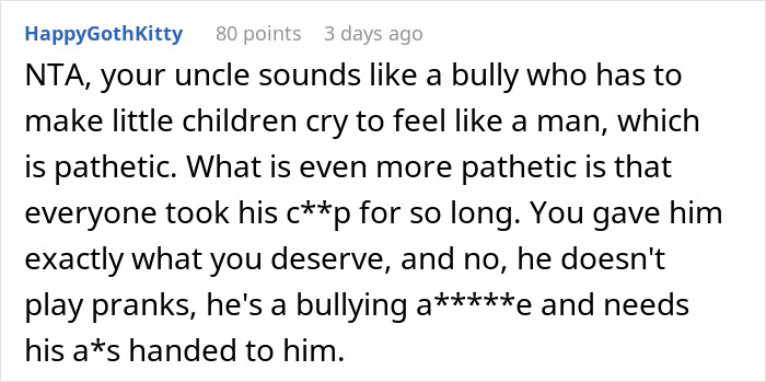 “AITAH For Using Fart Spray To Get My Uncle To Stop With His Cruel Prank?”