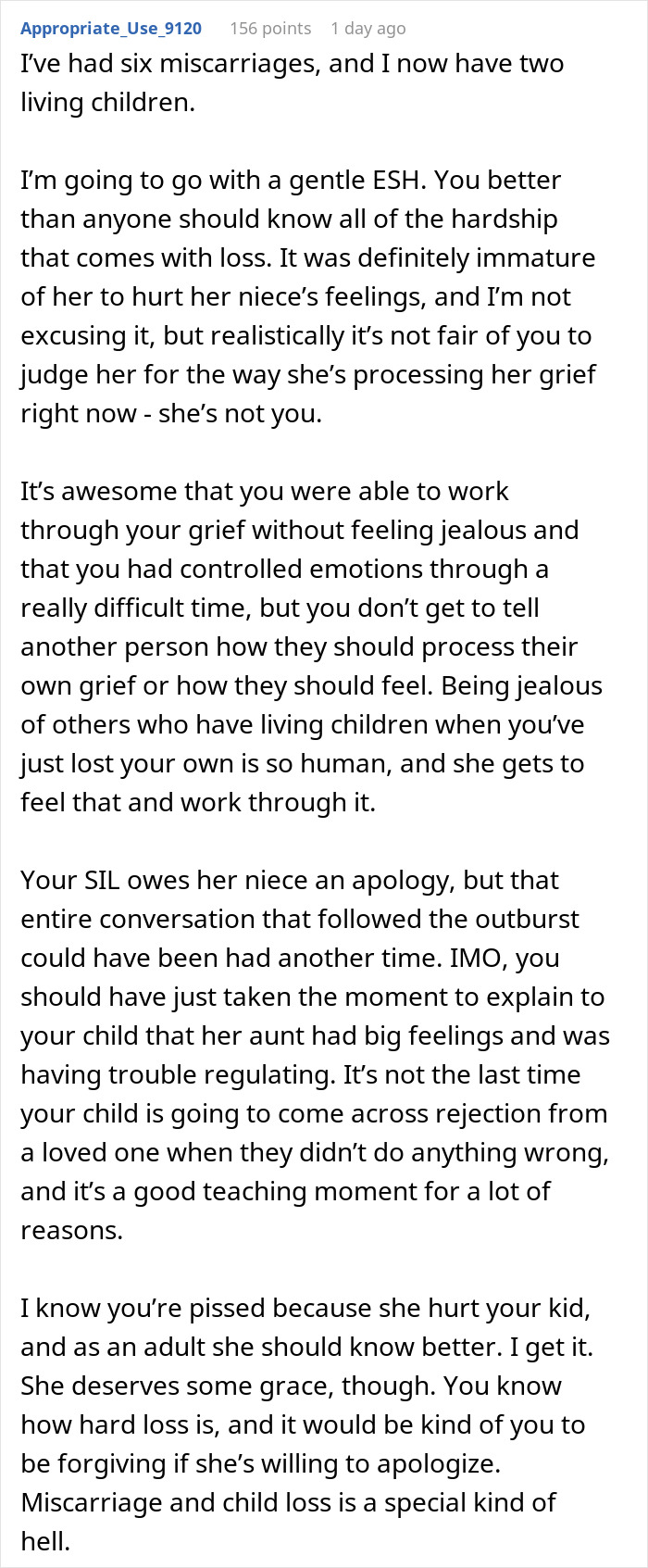 "[Am I The Jerk] For Telling My SIL That I’ve Had 4 Miscarriages When She Said I Didn’t Understand Her Loss?"