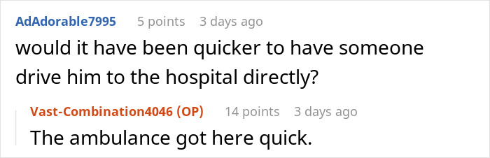 “I Just Saved A Guys Life And His Boss Is Upset We Called Him An Ambulance”