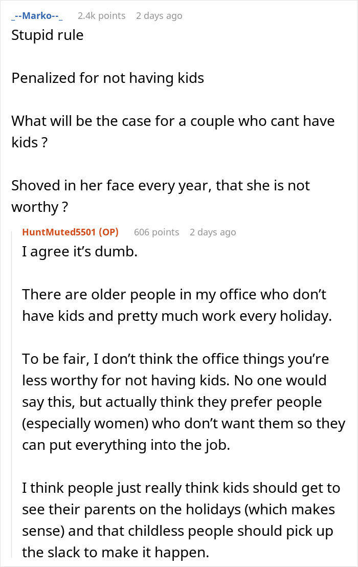 Mom Wants Coworker To Cover Her On Holiday Because She Doesn’t Have Kids, Gets A Reality Check