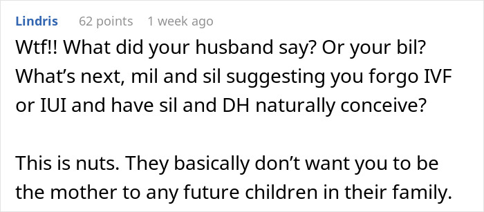 Woman Stunned At MIL’s Wild Plan For SIL To Be The One Carrying Her Future Baby