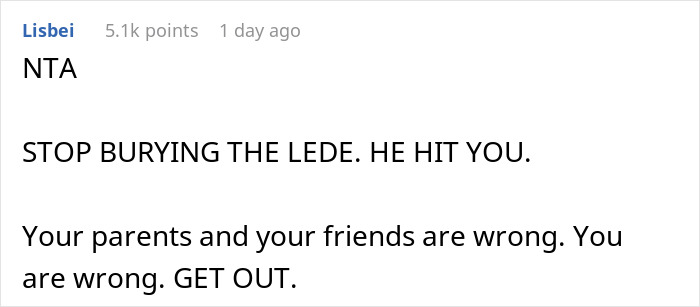 Reddit comment with the phrase "STOP BURYING THE LEDE" emphasizing an important issue.