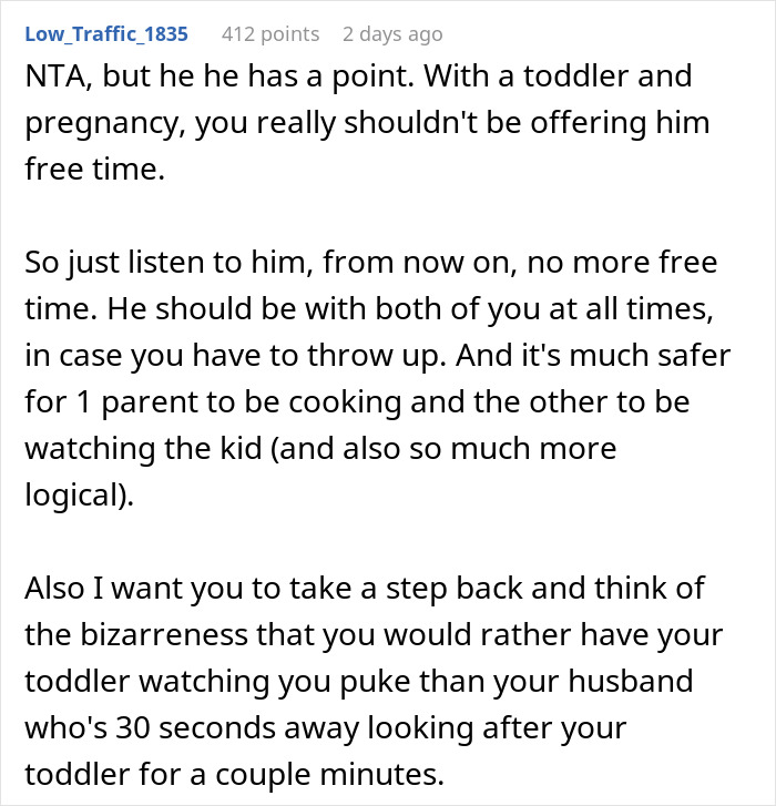 “AITA For Interrupting Husband’s ‘Free Time’ Because I’m Sick?”