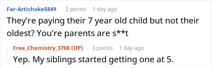 “AITA For Refusing To Babysit When My Parents Asked Because They Wouldn't Pay Me?”