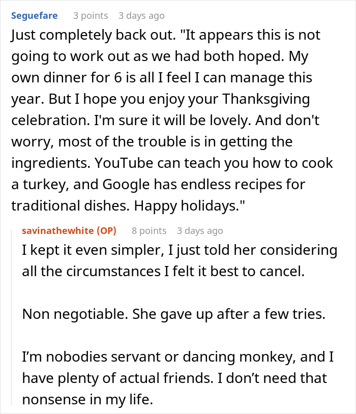 Woman Agrees To Cook Thanksgiving Dinner For Friend, Nopes Out When Asked To Cover The Groceries