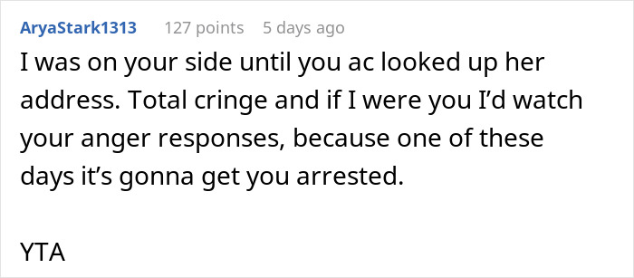 Mom Is Called Creepy And Unhinged: "Out Of Curiosity, I Easily Found Her Address"