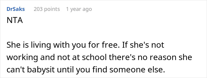 “AITA For Kicking My Sister Out After She Refused To Babysit My Son?”