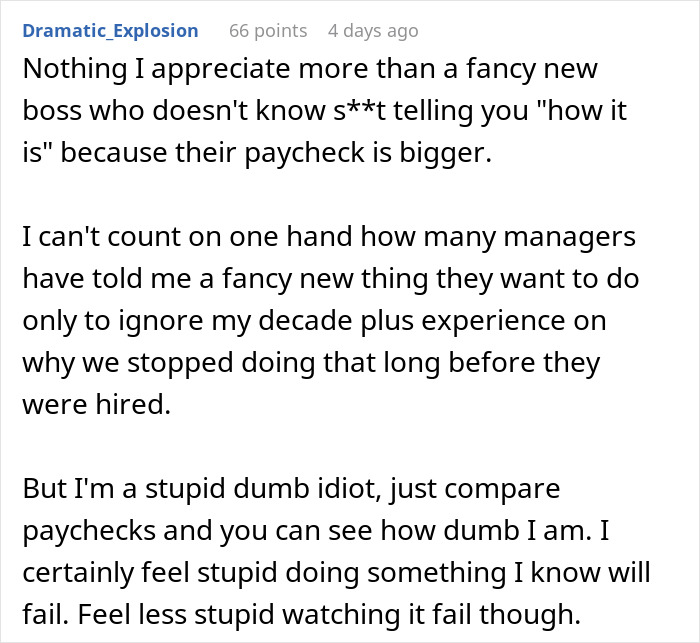 Boss Doesn’t Appreciate Man’s Input And Asks Him Not To Give It Again, It Backfires And Costs $10K