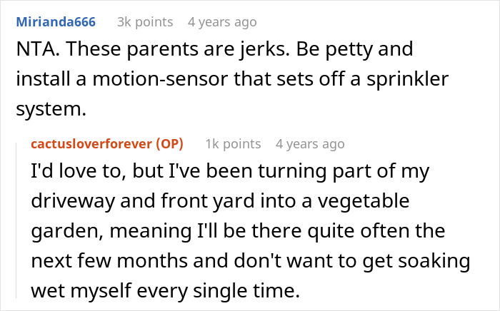 “WIBTA For Planting Prickly Bushes In My Front Yard To Keep The Neighbors’ Kids From My Property?”