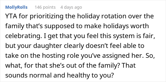 “Am I A Jerk For Uninviting My Daughter To Thanksgiving Since She Won’t Host It?”