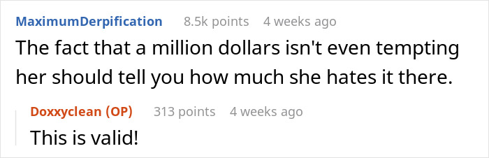 Man Wants Wife To Work At Job She Hates For 5 Years To Possibly Sell Shares Worth $1 Million