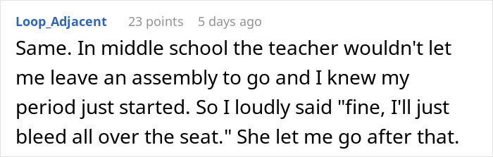 Military Dad Refuses To Let Teen Daughter Use The Bathroom, She Shouts Saying She’s On Her Period