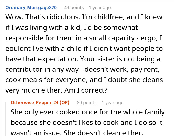 “AITA For Kicking My Sister Out After She Refused To Babysit My Son?”