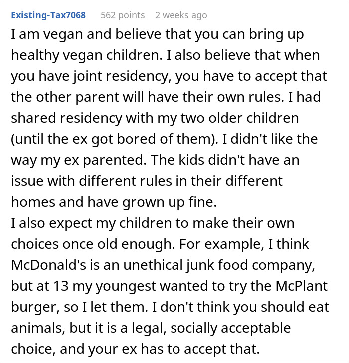 “AITA For Breaking My Children’s Vegan Diet Imposed On Them By My Ex?”