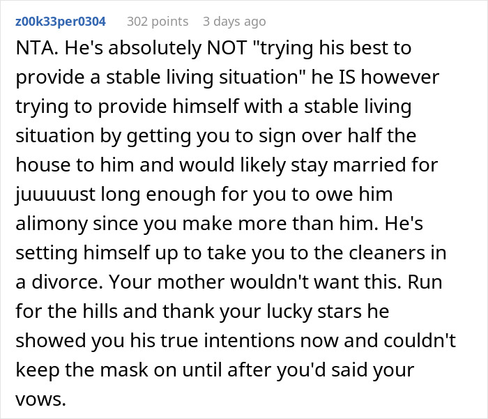 Woman Refuses To Share Ownership Of Her House With Fiancé, He Secretly Calls A Real Estate Lawyer