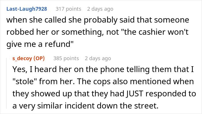 Customer Commits “Return Fraud”, Calls The Cops On Sales Agent