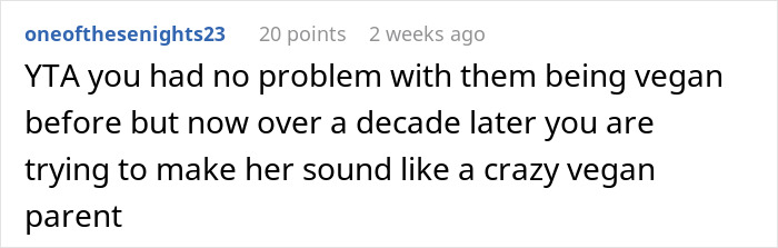 “AITA For Breaking My Children’s Vegan Diet Imposed On Them By My Ex?”