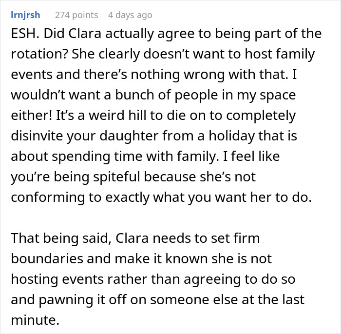 “Am I A Jerk For Uninviting My Daughter To Thanksgiving Since She Won’t Host It?”
