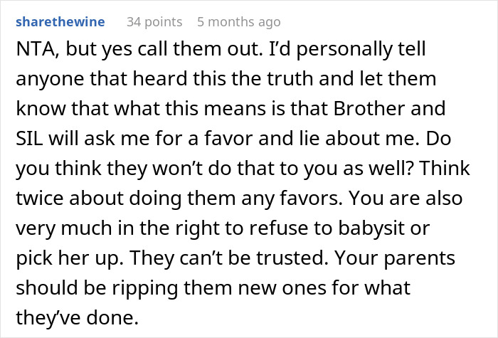 Aunt Wrongly Takes Heat From Folks For 'Poor Babysitting,' Refuses To Help Them With Niece At All