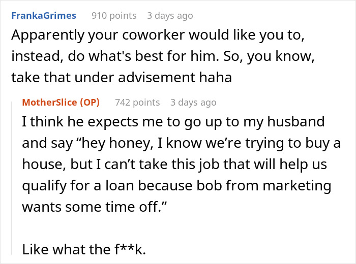 “My Coworker Is Mad I’m Quitting My Job Because It Interferes With Their Paternity Leave”