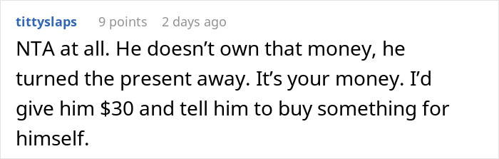 Husband Hates His Gift, Demands To Get Cash Instead: "I Told Him Hell No"