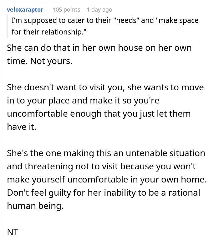 Woman Invites Herself And Husband To Sister’s Home, Expects Her To Make Major Lifestyle Changes