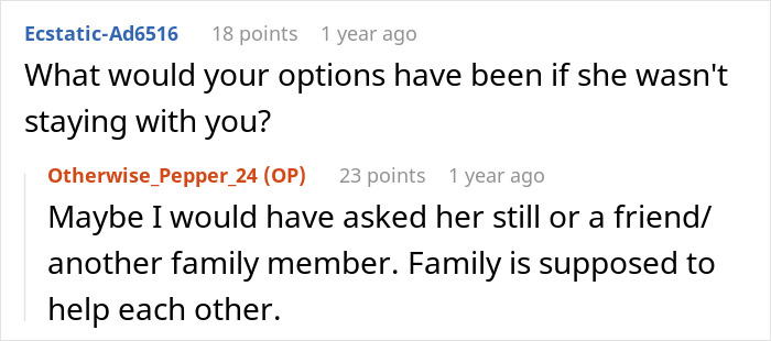 “AITA For Kicking My Sister Out After She Refused To Babysit My Son?”