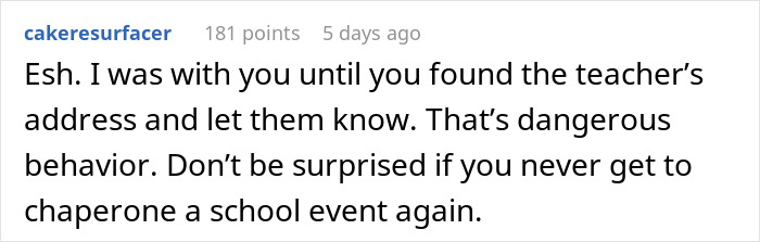 Mom Is Called Creepy And Unhinged: "Out Of Curiosity, I Easily Found Her Address"