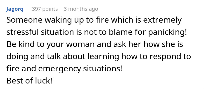 Guy Loses All Respect For Fiancée After Her Reaction To Fire: "Screaming That We're Going To Die"