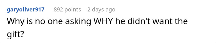 Husband Hates His Gift, Demands To Get Cash Instead: "I Told Him Hell No"