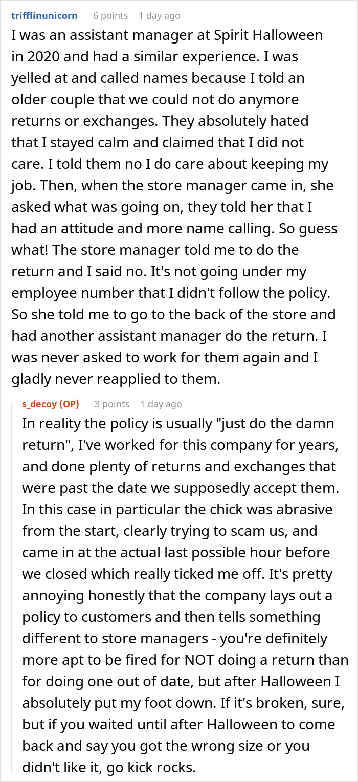 Customer Commits “Return Fraud”, Calls The Cops On Sales Agent