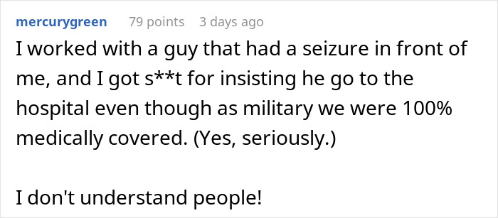 “I Just Saved A Guys Life And His Boss Is Upset We Called Him An Ambulance”