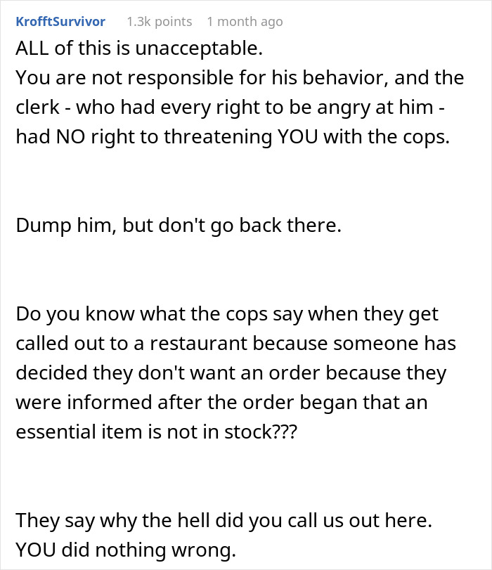 “I Think That I Have To Break Up With My Fiancé After He Embarrassed Me In Public Over A Sandwich”