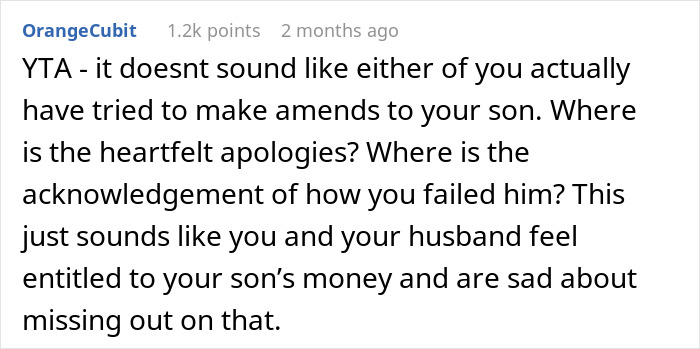 “My Husband Is Heartbroken”: Son Refuses To Pay Dad’s Bills After Harsh Punishment In His Teens