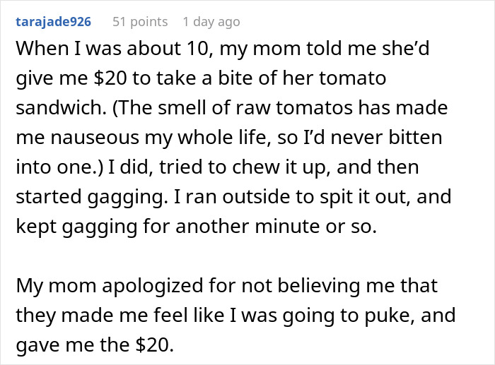 Mom Knows Daughter Can’t Eat Meat, Forces Her To Still Do It And Faces The Consequences