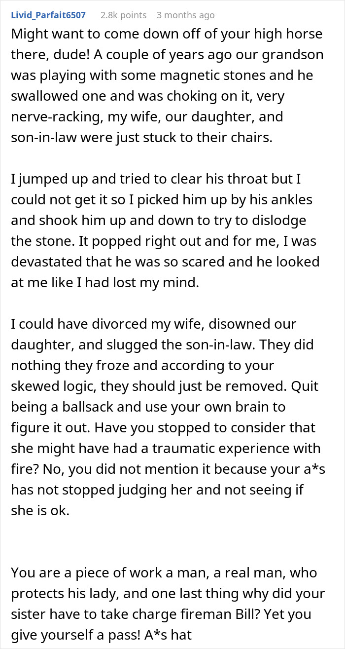 Guy Loses All Respect For Fiancée After Her Reaction To Fire: "Screaming That We're Going To Die"