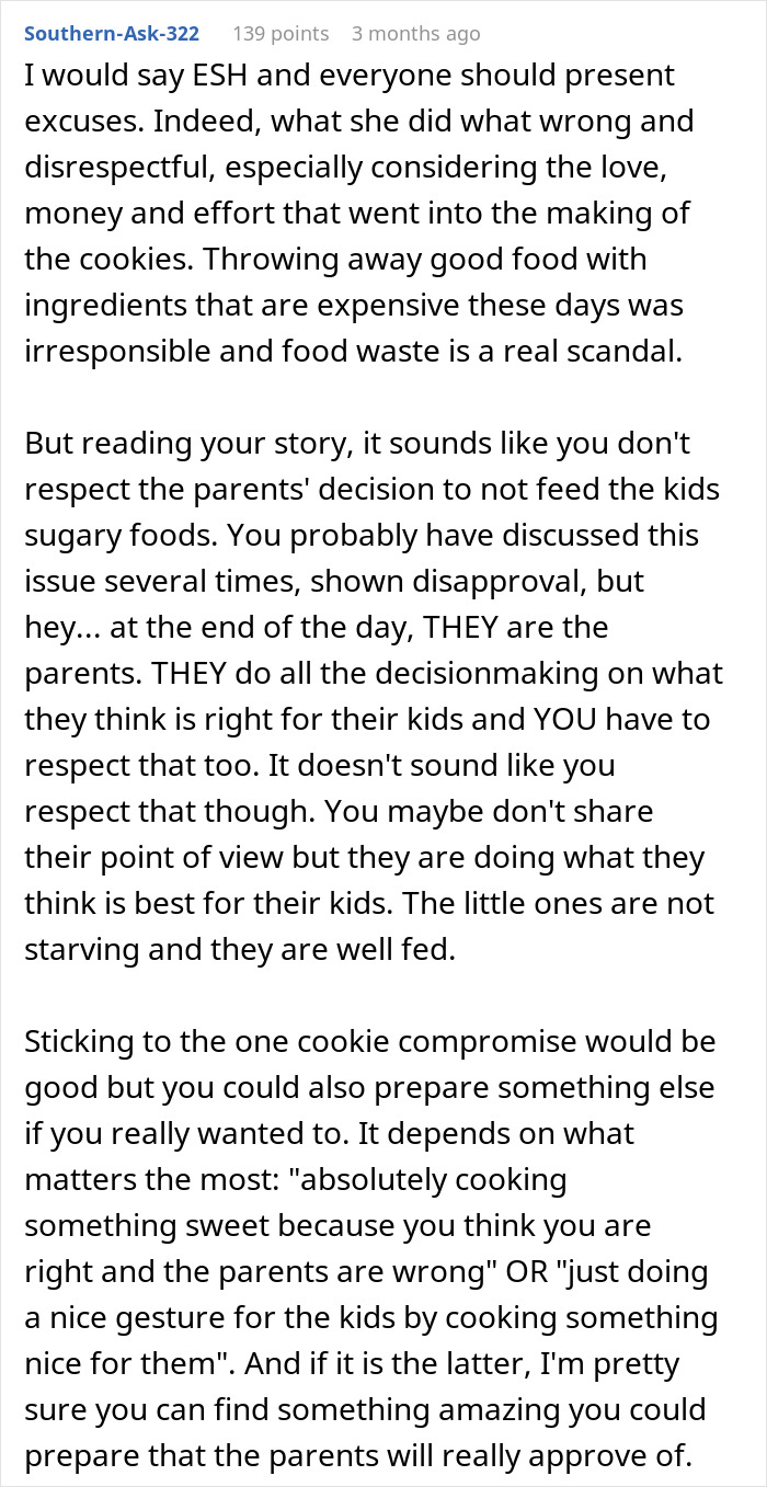 “I Will Not Apologize”: DIL Throws Away Grandparent’s Homemade Cookies, Babysitting Boycott Follows