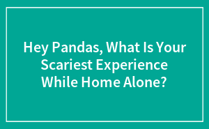 Hey Pandas, What Is Your Scariest Experience While Home Alone?