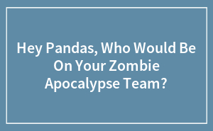 Hey Pandas, Who Would Be On Your Zombie Apocalypse Team? (Closed)