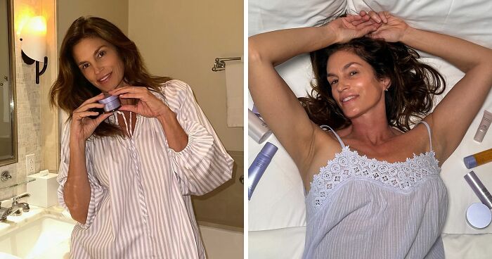 “58 And Still Looks Fantastic”: Cindy Crawford Embraces Natural Look As She Poses In Bed