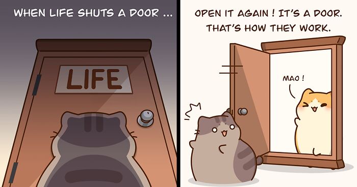 39 Joyous And Warm Comics Exploring Everyday Challenges Through Chubby Cats, By Olive Yong (New Pics)