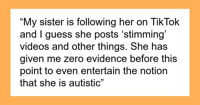 Parent Seeks Advice After Calling Out Daughter In Front Of Her Friends That She Doesn’t Have Autism