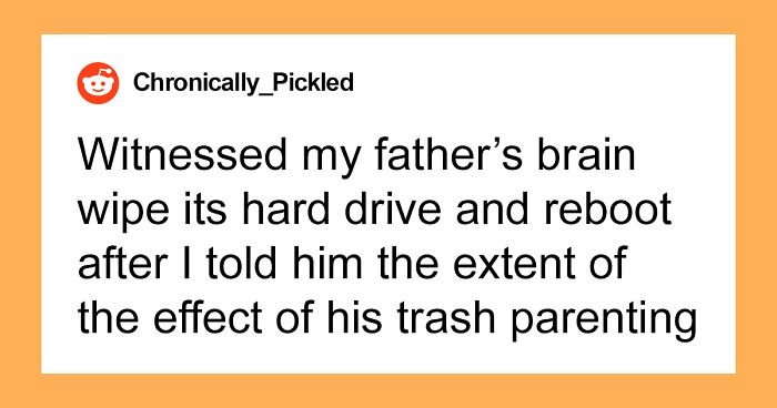 Woman Is Tired Of Her Father Insulting Her Mom, Tells Him Just How Bad Of A Parent He Was