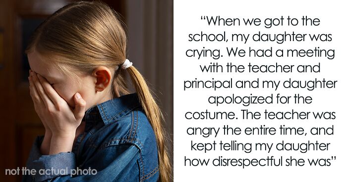 Pregnant Teacher Offended By Innocent 6YO Who Gave Herself A Fake Belly To Dress Like Her