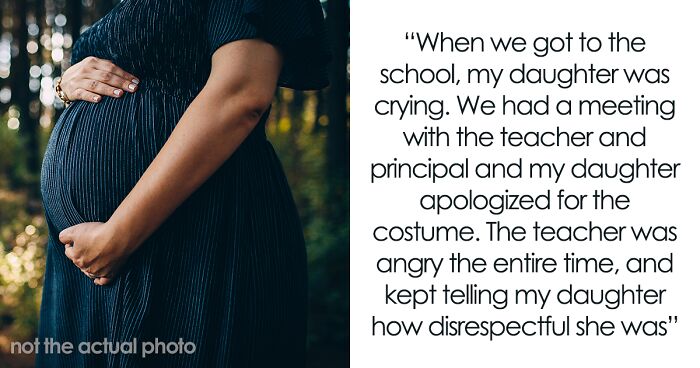 Pregnant Teacher Outraged By 6YO That Chose To Dress Up As Her For Halloween, Kid Left In Tears