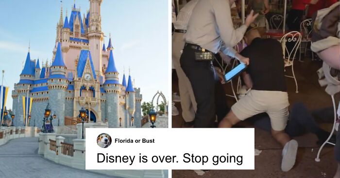 Man Pinned Down By Bystanders At Disney World After Assaulting Woman In Domestic Dispute