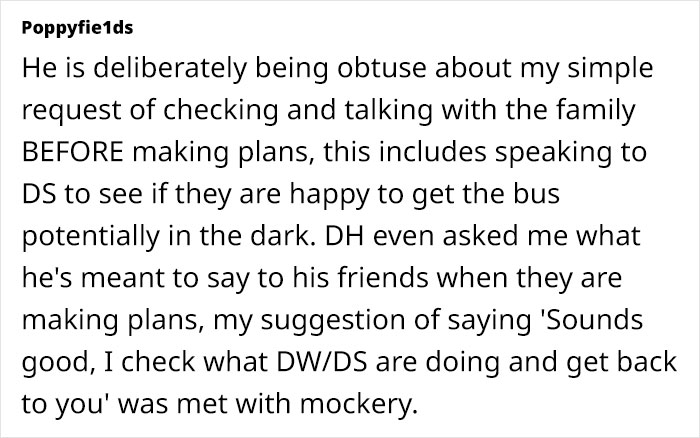 Selfish Husband Expects Wife To Drop Her Plans So He Can Go Out, Calls Her Deranged When Confronted