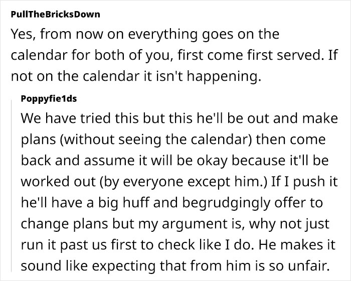 Selfish Husband Expects Wife To Drop Her Plans So He Can Go Out, Calls Her Deranged When Confronted