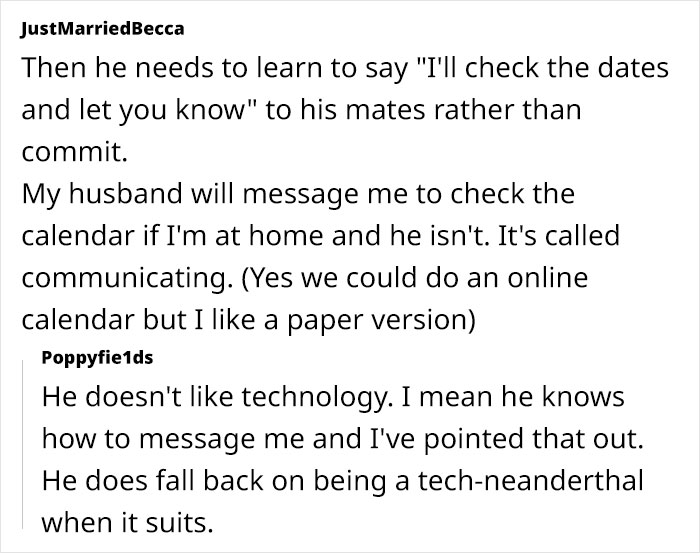 Selfish Husband Expects Wife To Drop Her Plans So He Can Go Out, Calls Her Deranged When Confronted